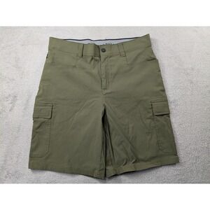 Orvis Mens Olive Green Stretch Cargo Shorts Size 34 Performance Hiking Fishing